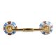 Faded Bluish Ceramic Bridge Handle